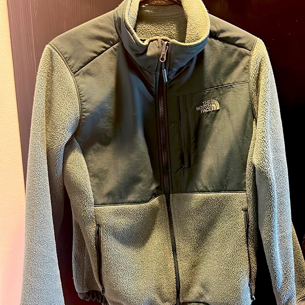 Green northface Denali jacket